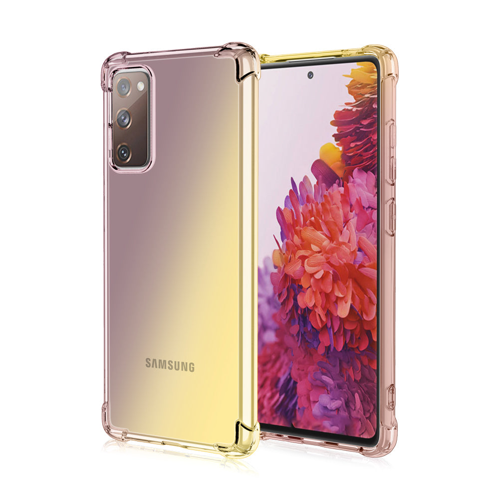 TPU Gradient Anti-Drop Phone Cover Shell for Samsung Galaxy S20 FE/S20 Fan Edition/S20 FE 5G/S20 Fan Edition 5G/S20 Lite - Black/Gold TPU Gradient Anti-Drop Phone Cover Shell for Samsung Galaxy S20 FE/S20 Fan Edition/S20 FE 5G/S20 Fan Edition 5G/S20 Lite - Black/Gold